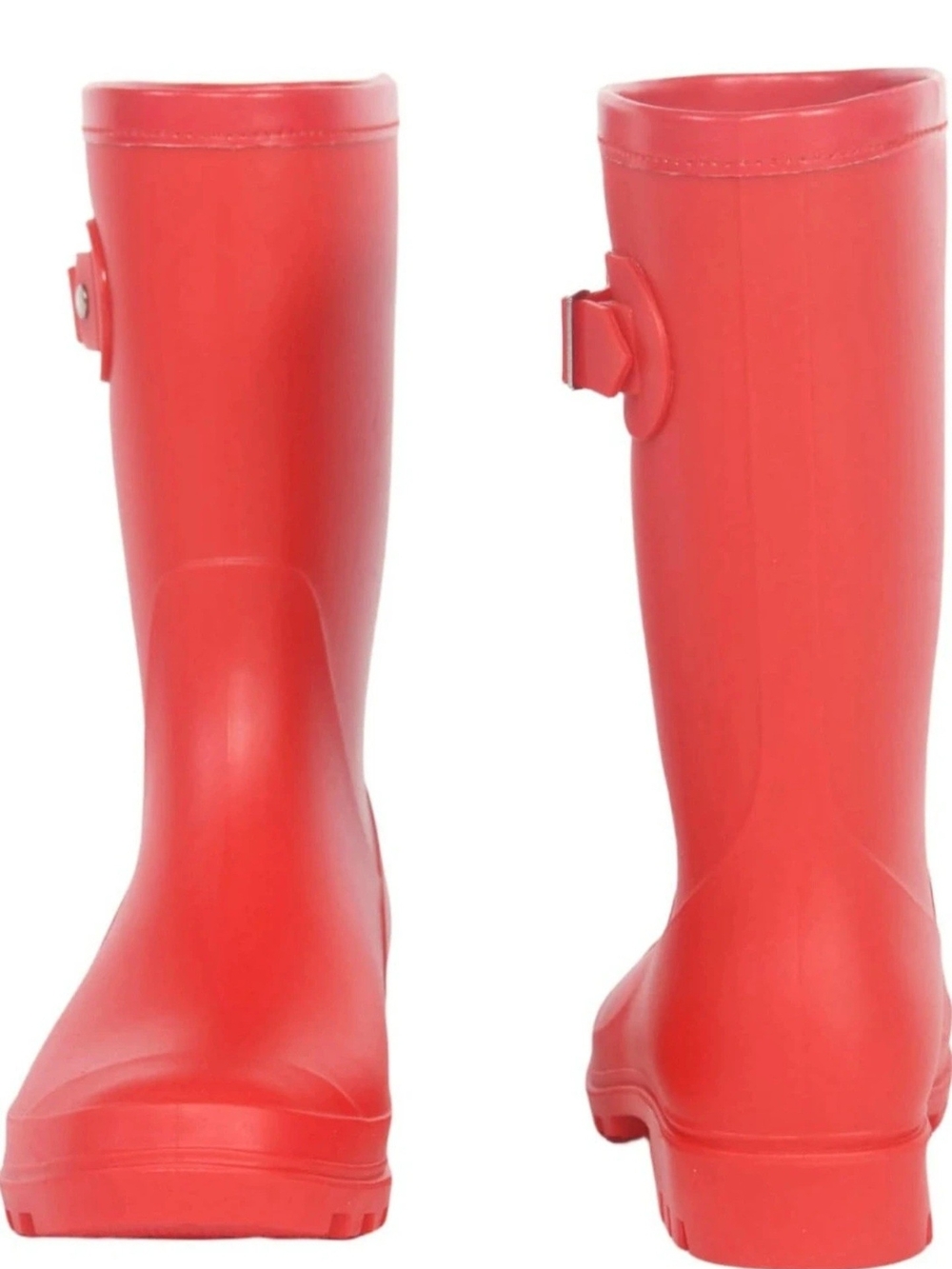 Red Women's Rain Boots - Classic Waterproof Tall Boot